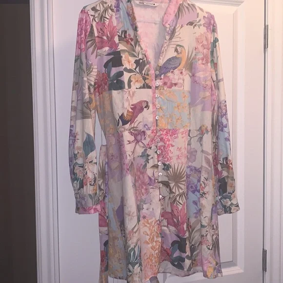 Long sleeves floral dress - Picture 5 of 12